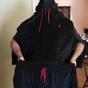 Polo velour pant suit